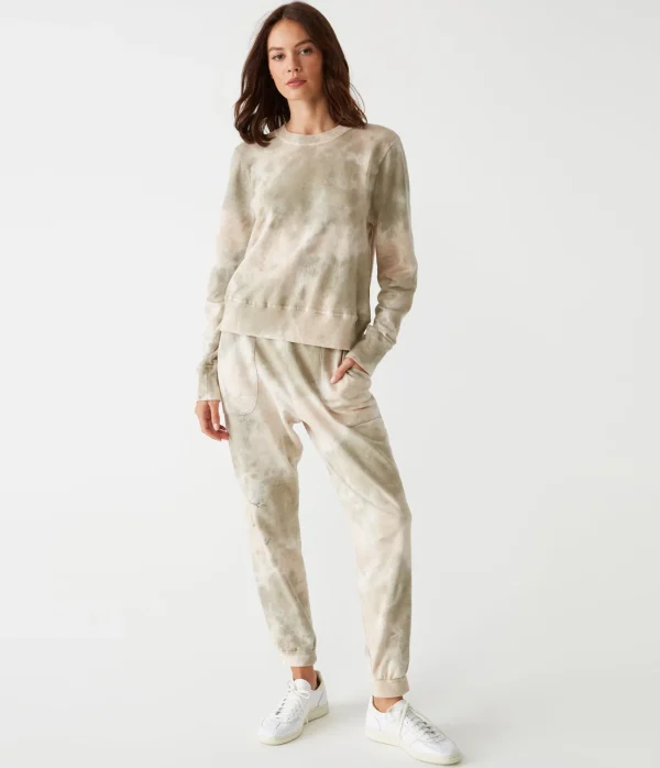Michael Stars Comet Double Dye Pullover- Loungewear