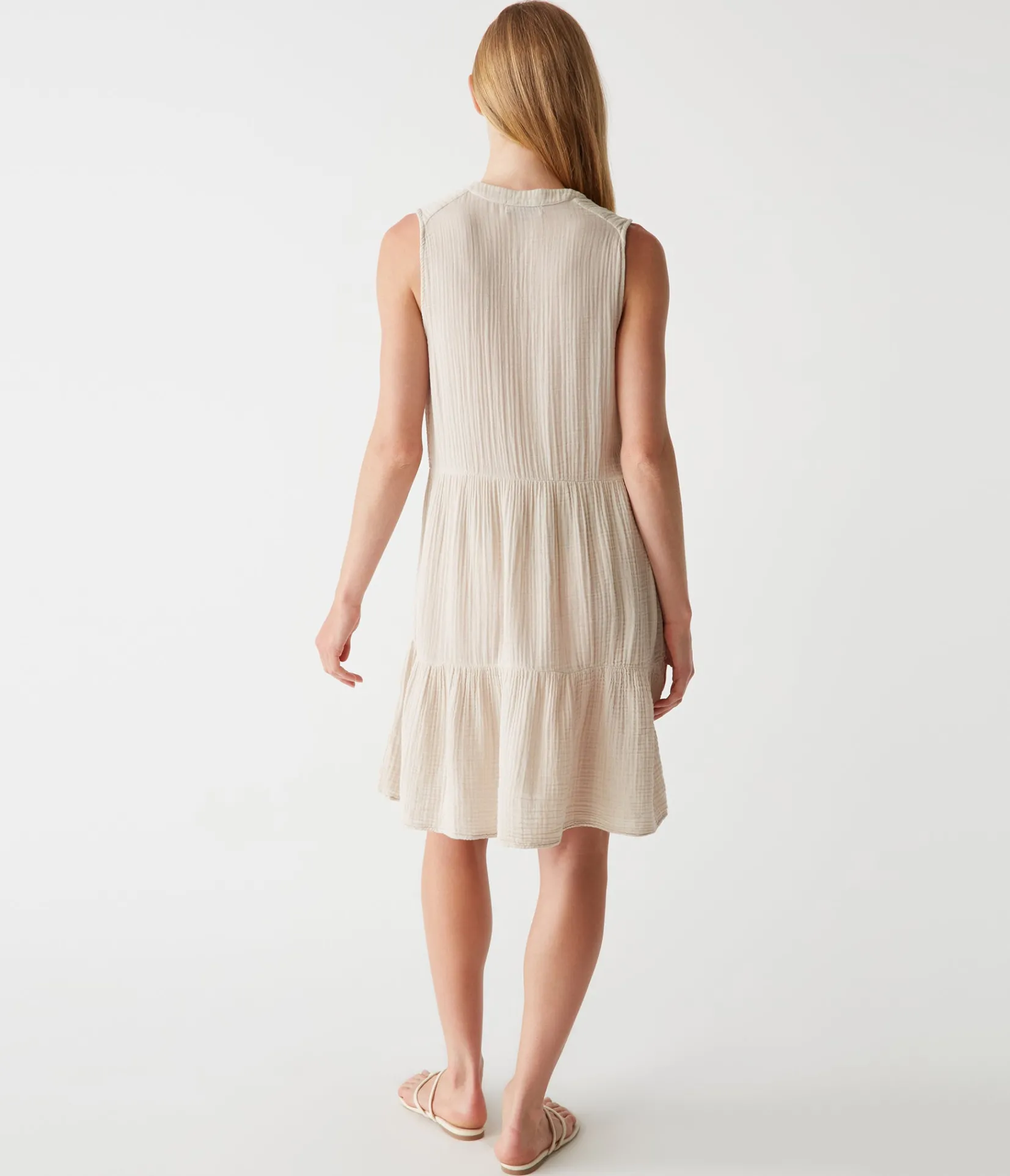 daisy_gauze_dress_100.webp Michael Stars Daisy Gauze Dress- Dresses | Knee Length Dresses