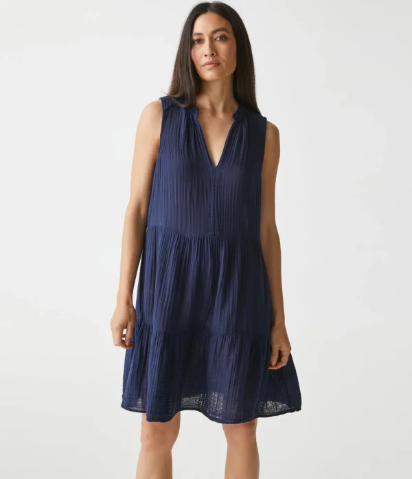 Michael Stars Daisy Gauze Dress- Dresses | Knee Length Dresses