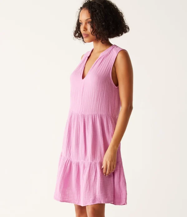 Michael Stars Daisy Gauze Dress- Dresses | Knee Length Dresses