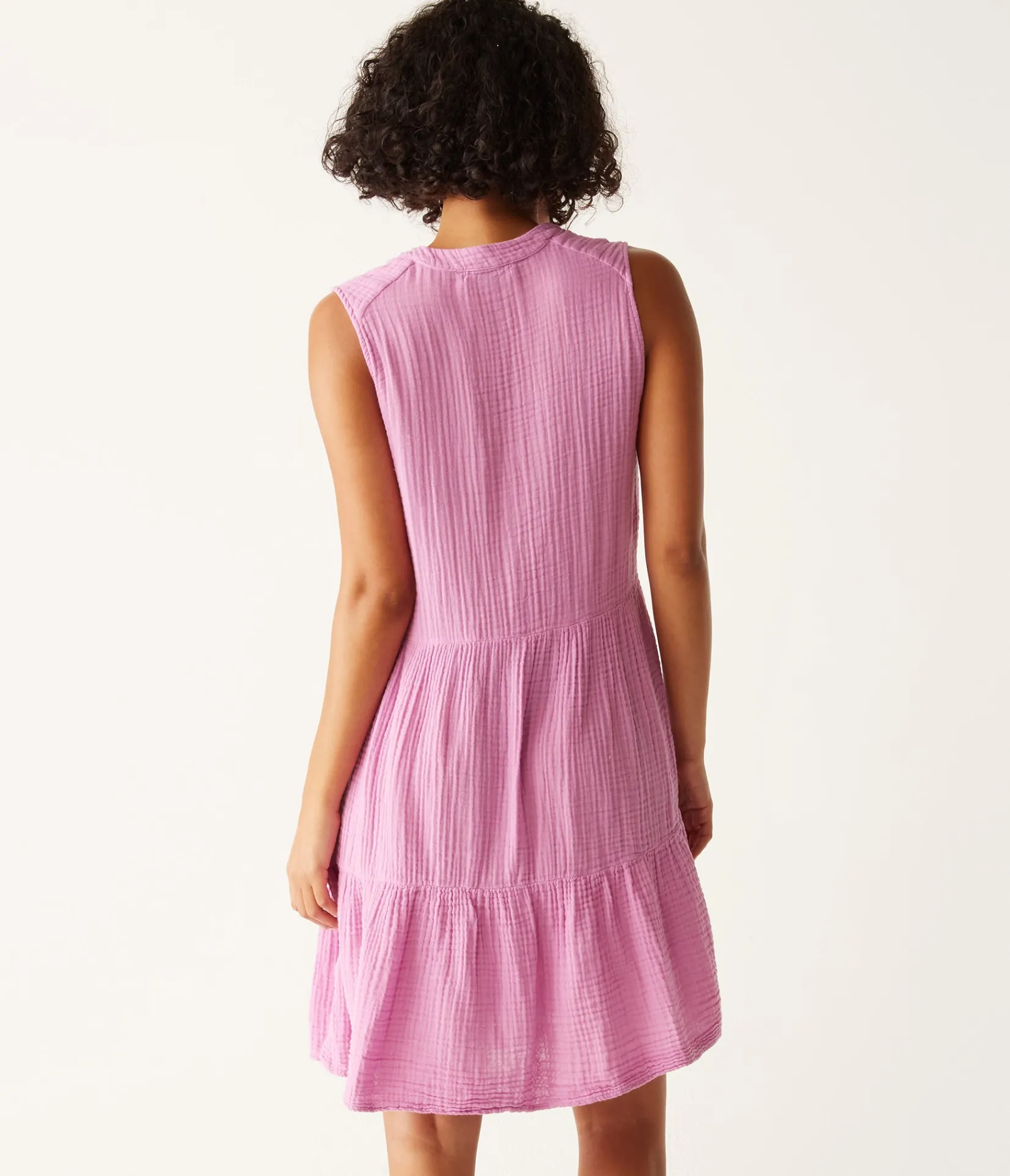 daisy_gauze_dress_23.webp Michael Stars Daisy Gauze Dress- Dresses | Knee Length Dresses