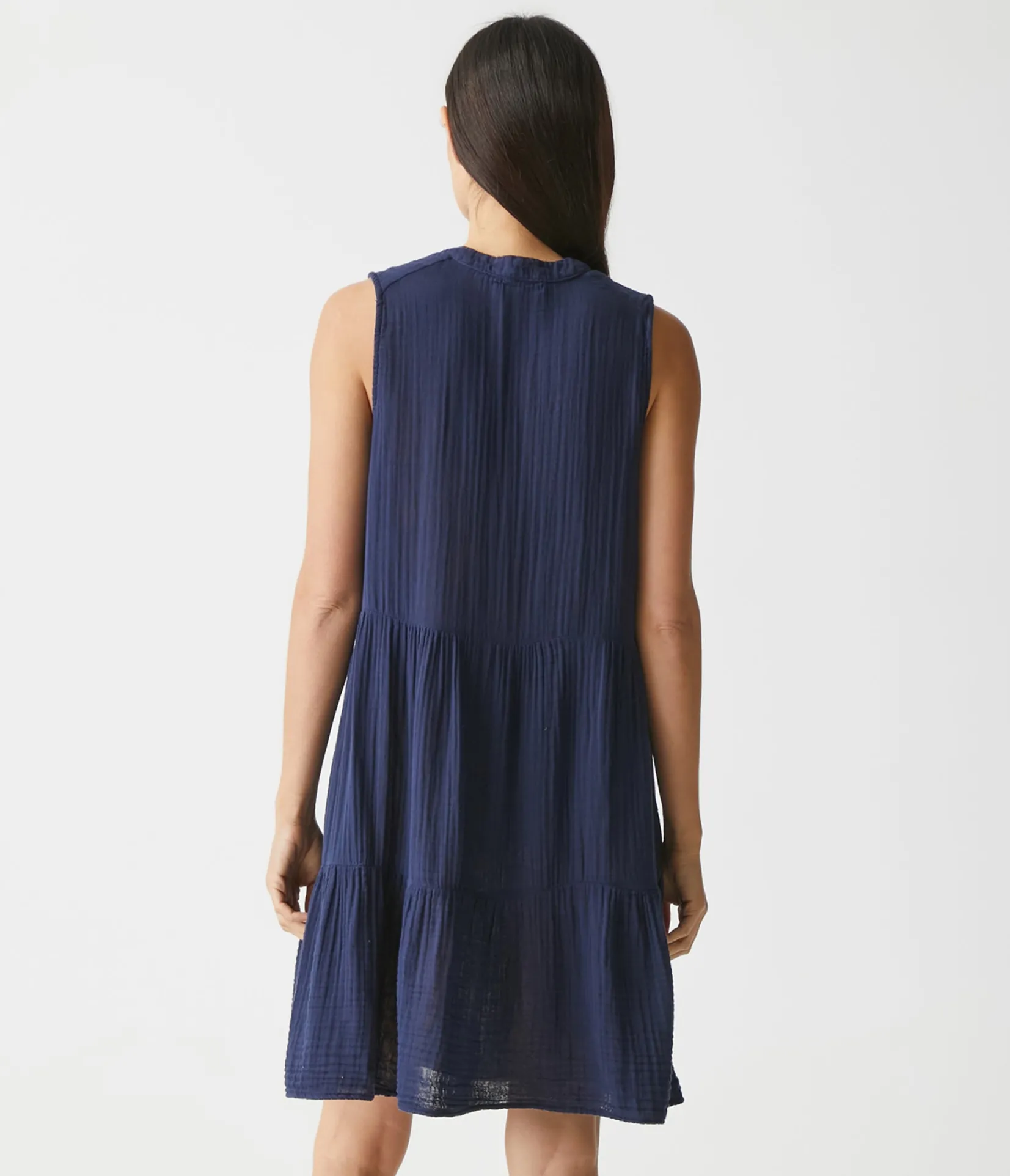daisy_gauze_dress_25.webp Michael Stars Daisy Gauze Dress- Dresses | Knee Length Dresses