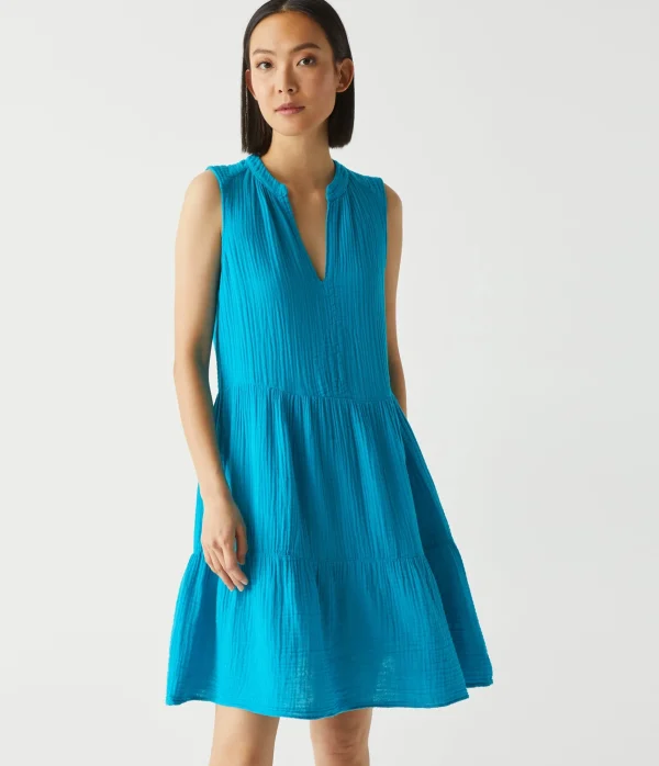 Michael Stars Daisy Gauze Dress- Dresses | Knee Length Dresses