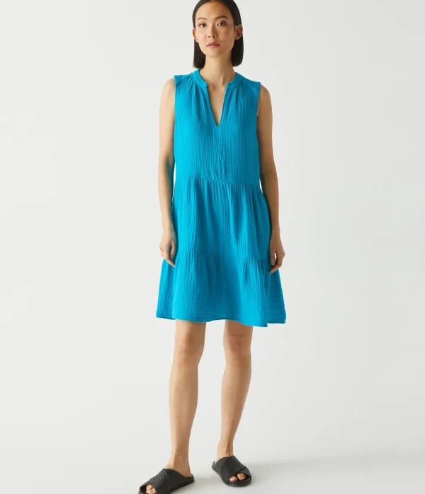 Michael Stars Daisy Gauze Dress- Dresses | Knee Length Dresses