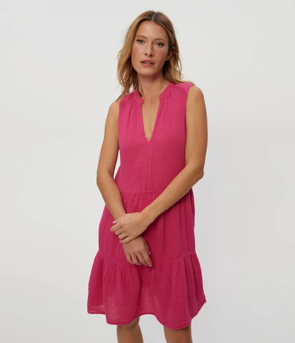 Michael Stars Daisy Gauze Dress- Dresses | Knee Length Dresses
