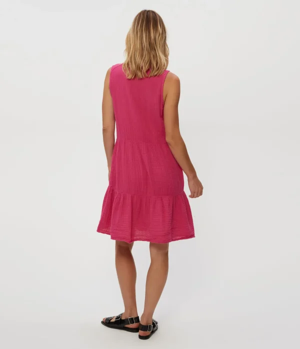 Michael Stars Daisy Gauze Dress- Dresses | Knee Length Dresses