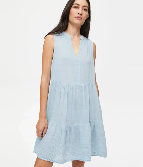 Michael Stars Daisy Gauze Dress- Dresses | Knee Length Dresses