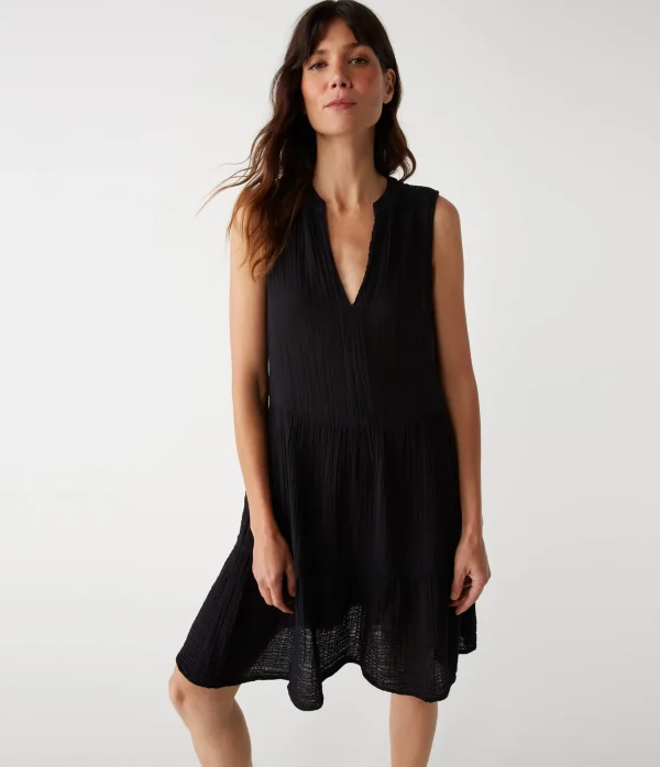 Michael Stars Daisy Gauze Dress- Dresses | Knee Length Dresses