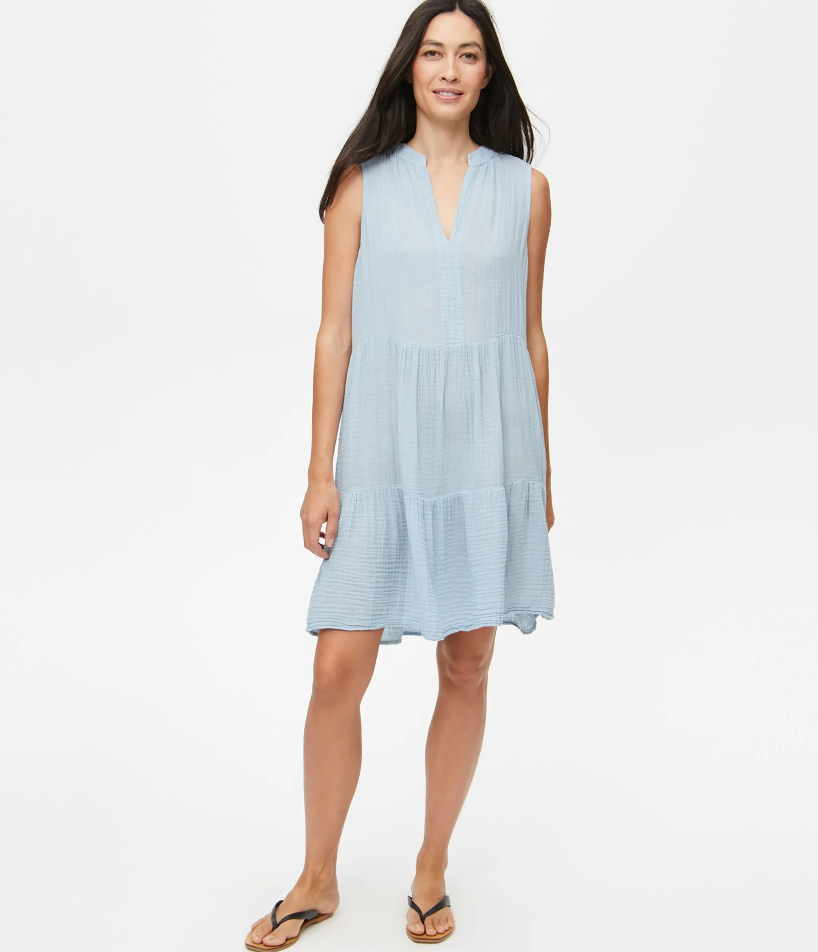 daisy_gauze_dress_50.webp Michael Stars Daisy Gauze Dress- Dresses | Knee Length Dresses