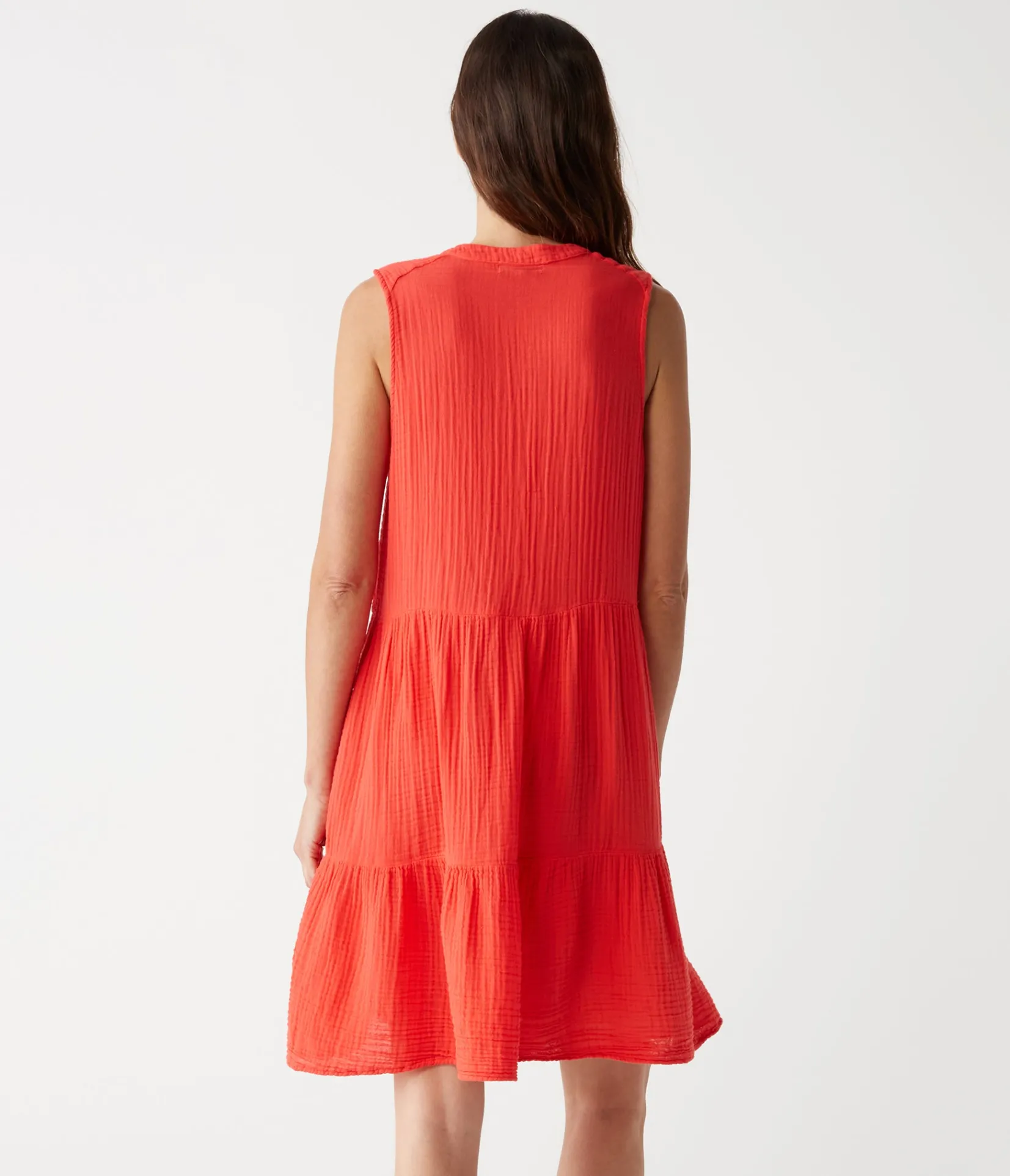 daisy_gauze_dress_56.webp Michael Stars Daisy Gauze Dress- Dresses | Knee Length Dresses
