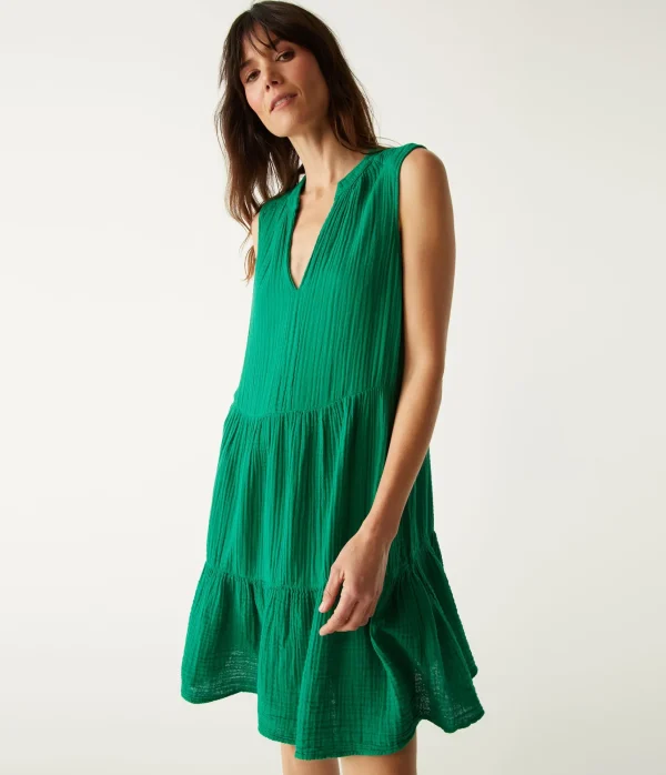 Michael Stars Daisy Gauze Dress- Dresses | Knee Length Dresses