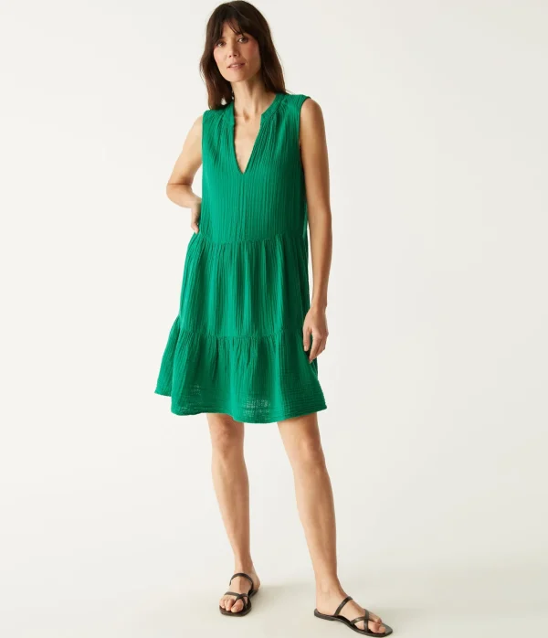 Michael Stars Daisy Gauze Dress- Dresses | Knee Length Dresses