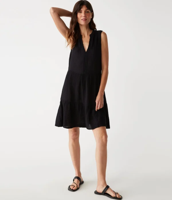 Michael Stars Daisy Gauze Dress- Dresses | Knee Length Dresses