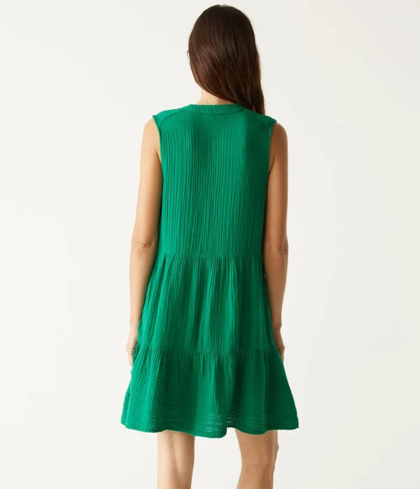 Michael Stars Daisy Gauze Dress- Dresses | Knee Length Dresses