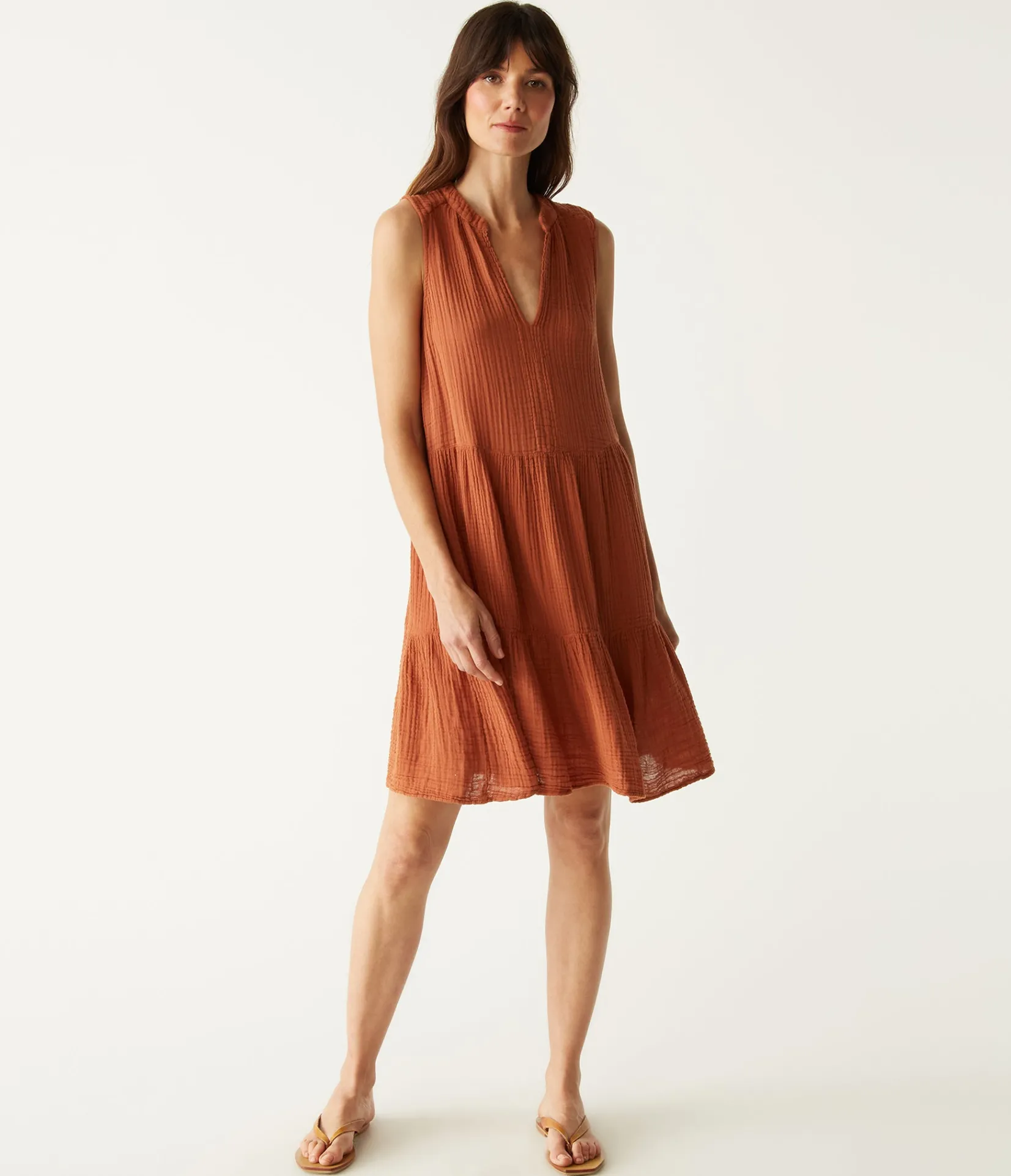 daisy_gauze_dress_62.webp Michael Stars Daisy Gauze Dress- Dresses | Knee Length Dresses