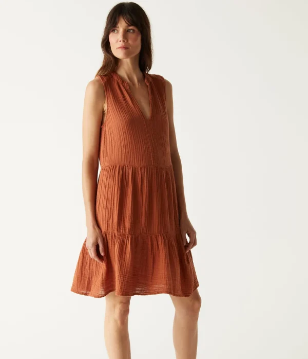 Michael Stars Daisy Gauze Dress- Dresses | Knee Length Dresses