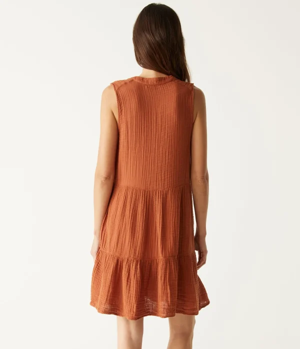 Michael Stars Daisy Gauze Dress- Dresses | Knee Length Dresses
