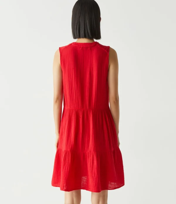 Michael Stars Daisy Gauze Dress- Dresses | Knee Length Dresses