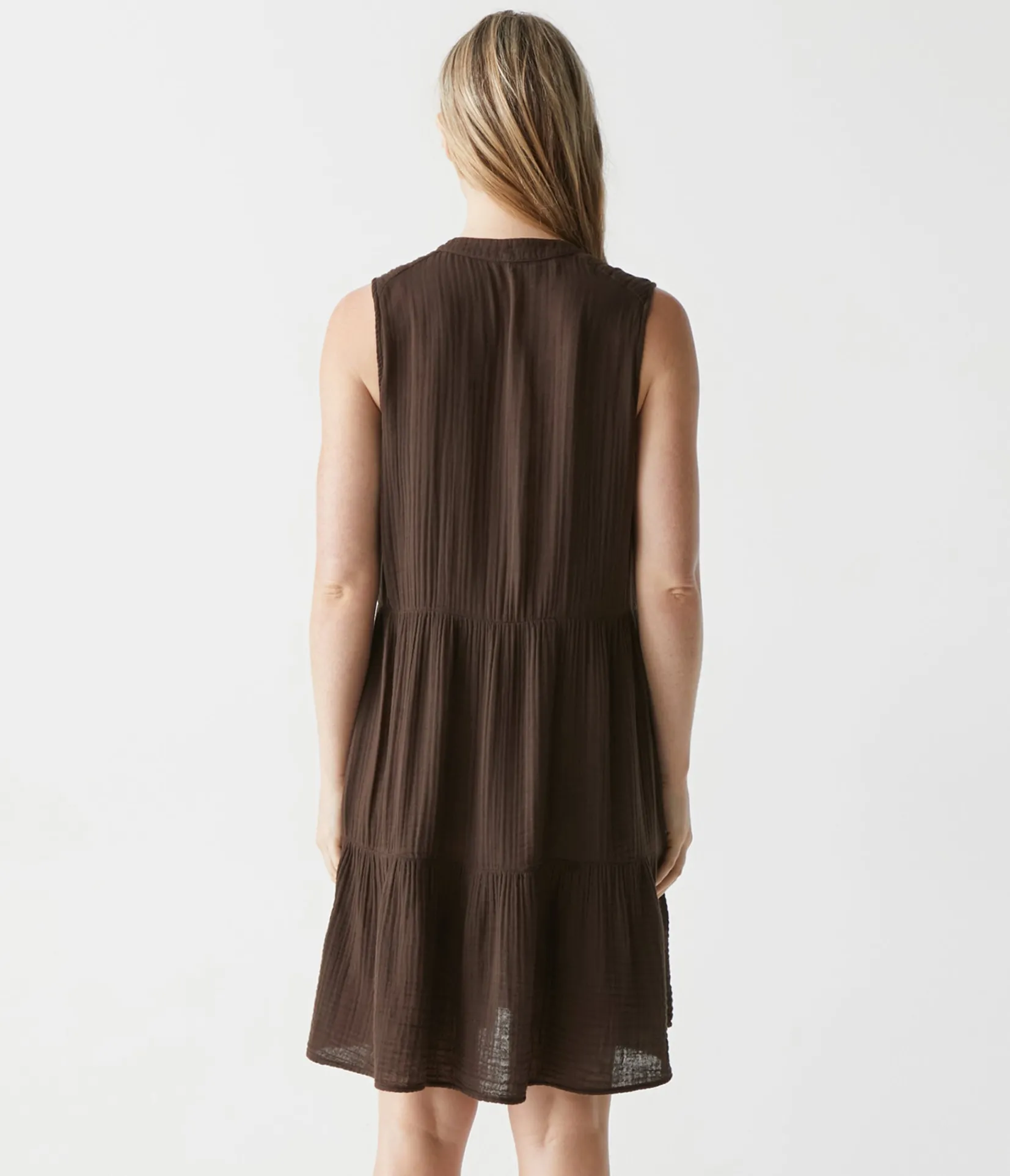 daisy_gauze_dress_72.webp Michael Stars Daisy Gauze Dress- Dresses | Knee Length Dresses