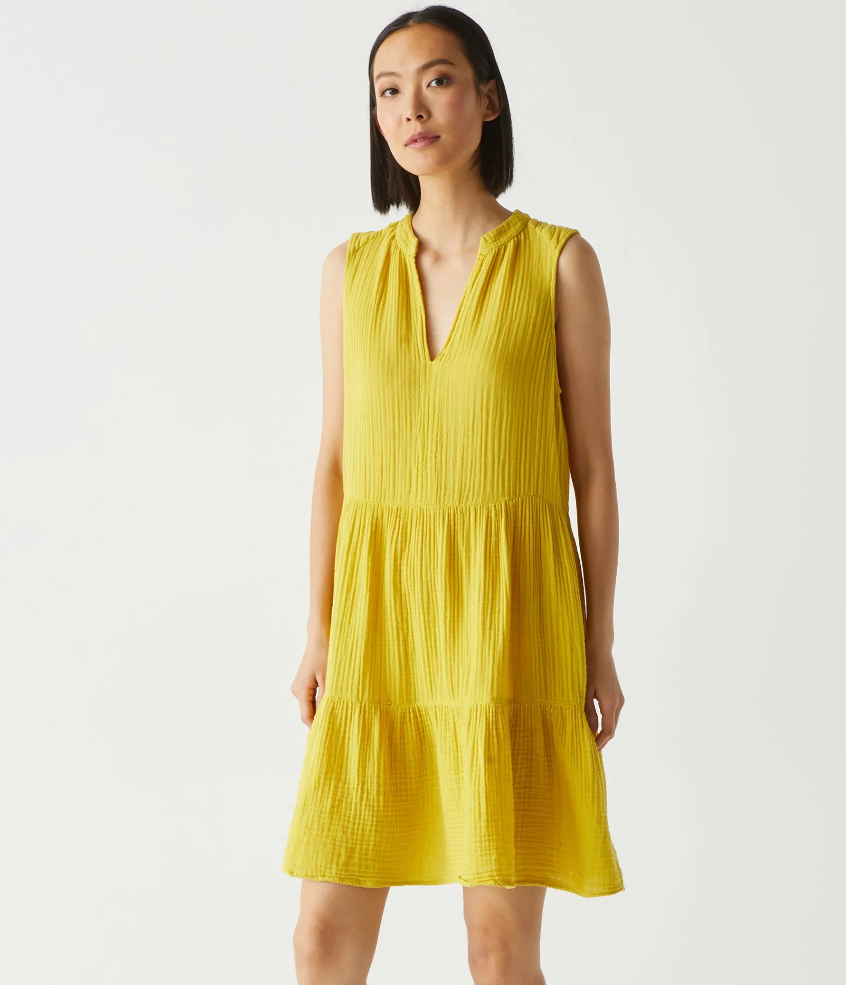 daisy_gauze_dress_74.webp Michael Stars Daisy Gauze Dress- Dresses | Knee Length Dresses