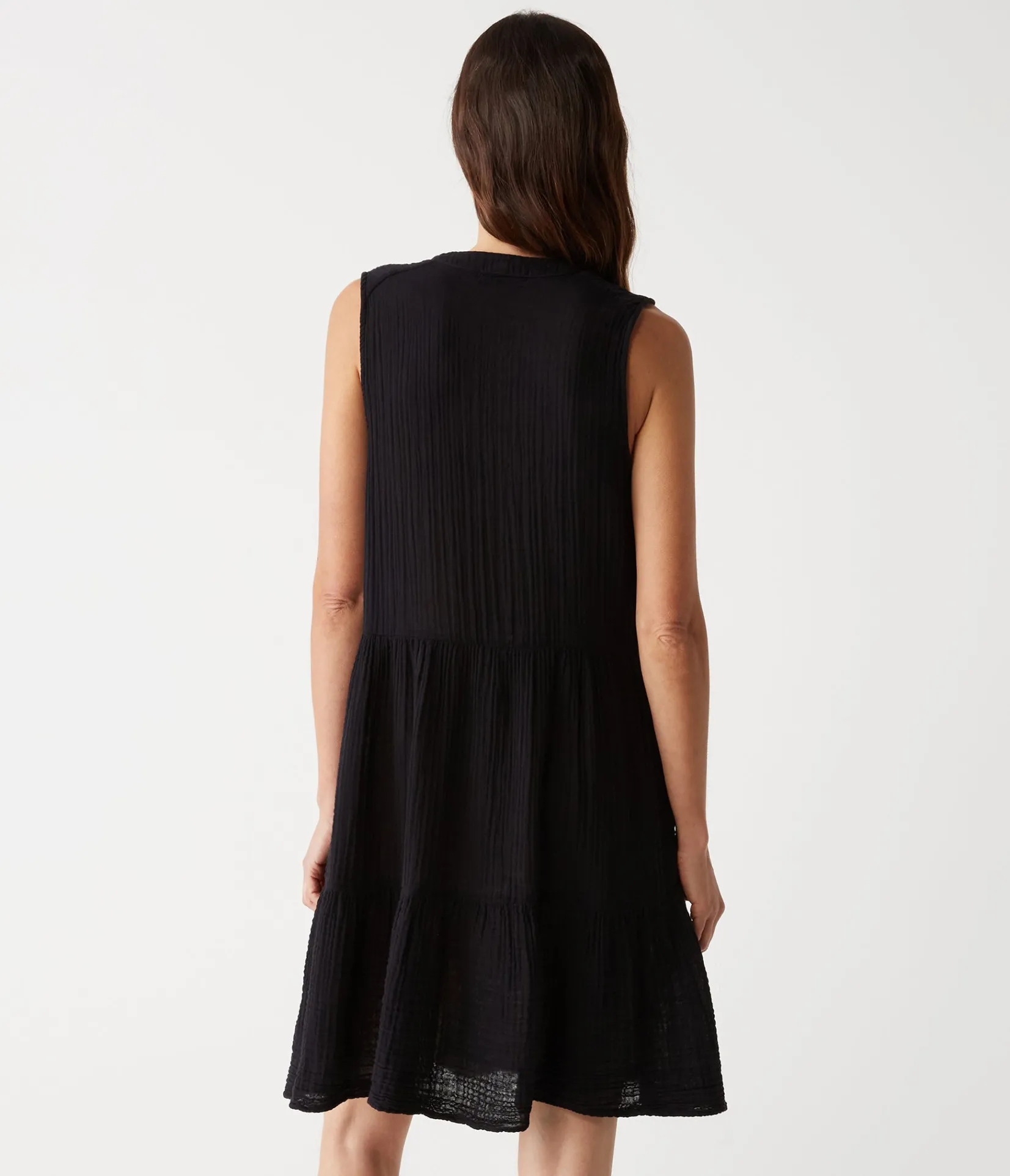 daisy_gauze_dress_8.webp Michael Stars Daisy Gauze Dress- Dresses | Knee Length Dresses