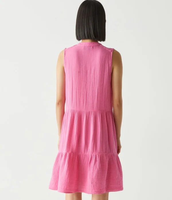 Michael Stars Daisy Gauze Dress- Dresses | Knee Length Dresses