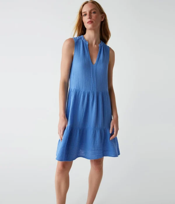 Michael Stars Daisy Gauze Dress- Dresses | Knee Length Dresses