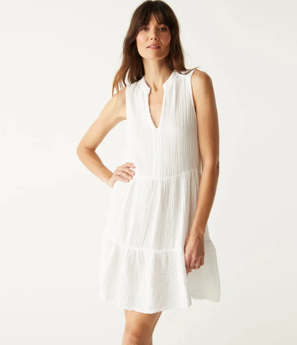 Michael Stars Daisy Gauze Dress- Dresses | Knee Length Dresses