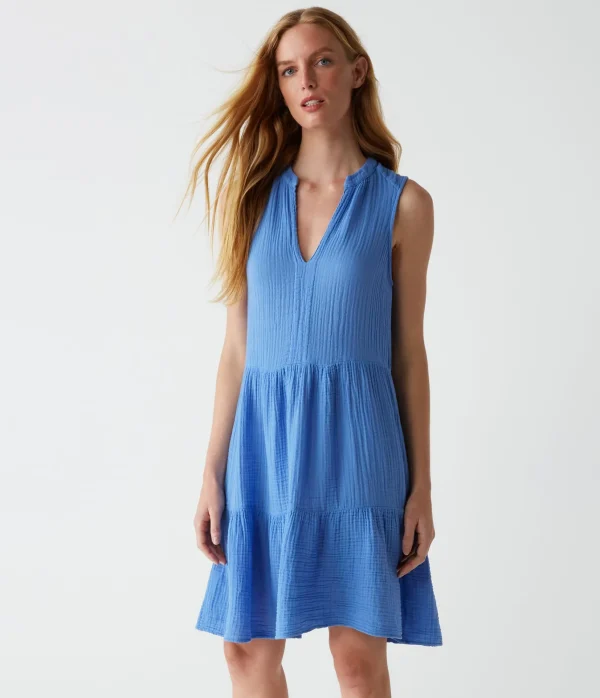 Michael Stars Daisy Gauze Dress- Dresses | Knee Length Dresses