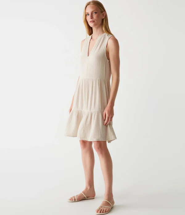 Michael Stars Daisy Gauze Dress- Dresses | Knee Length Dresses