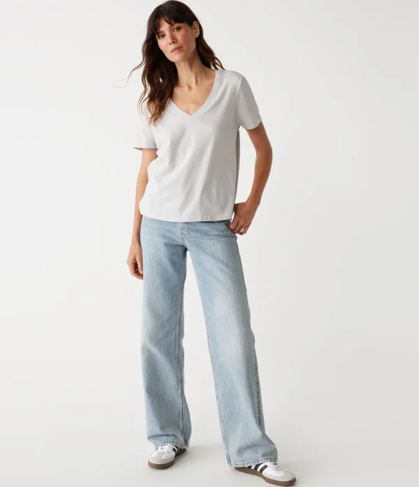 Michael Stars Daria V-Neck Tee- T-Shirts | Daily T-Shirts