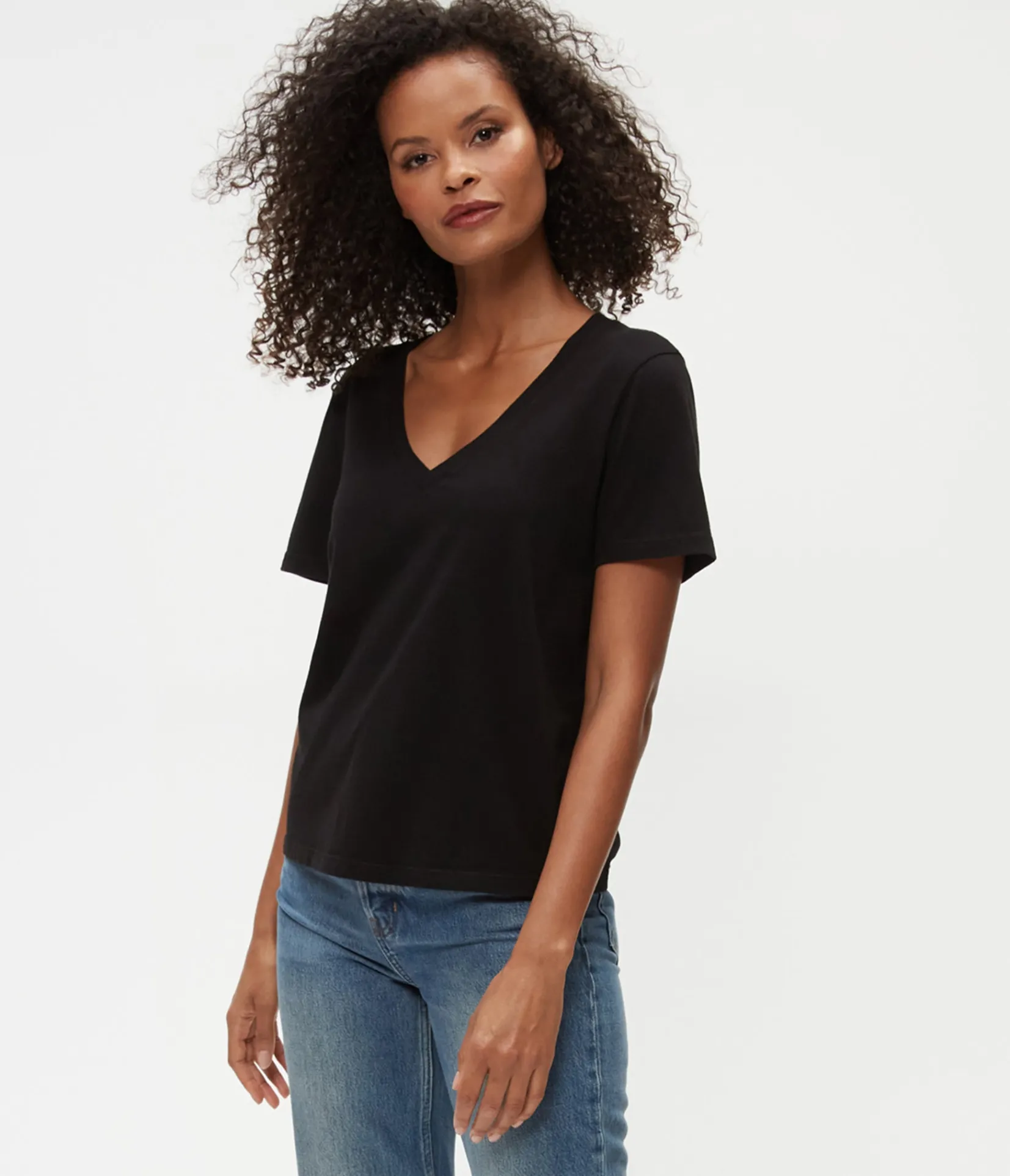 daria_vneck_tee_2.webp Michael Stars Daria V-Neck Tee- T-Shirts | Daily T-Shirts