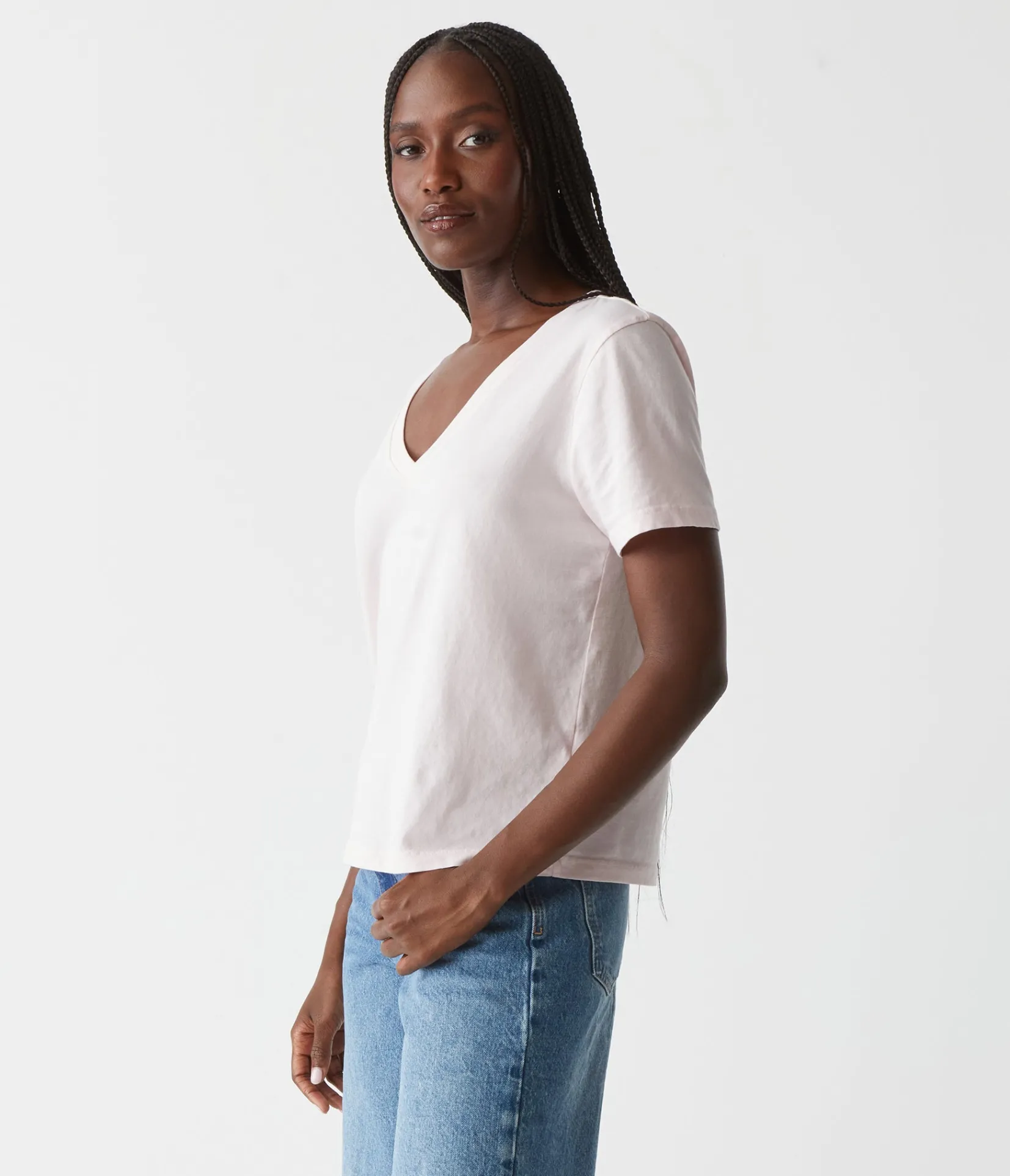 daria_vneck_tee_26.webp Michael Stars Daria V-Neck Tee- T-Shirts | Daily T-Shirts