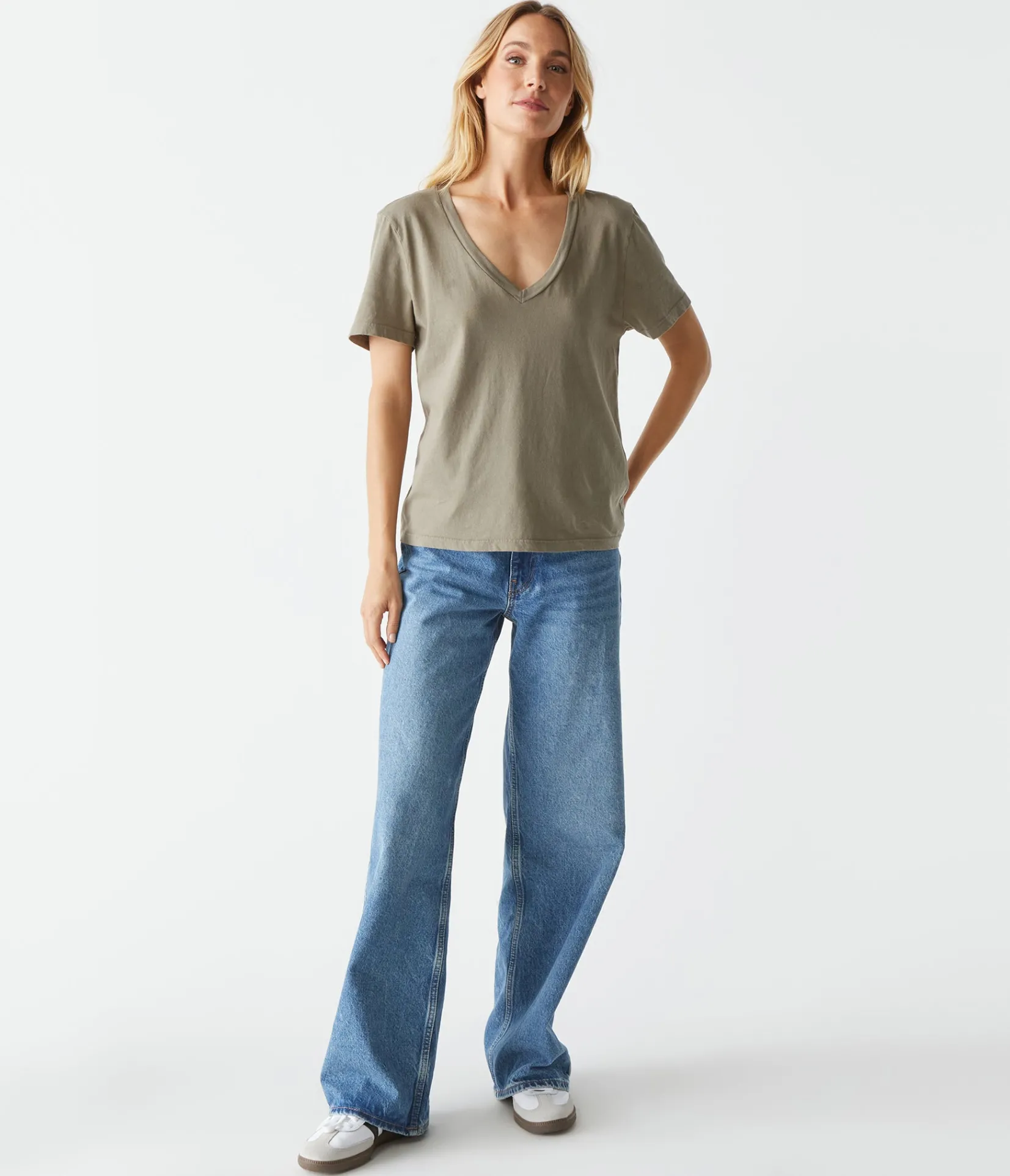 daria_vneck_tee_33.webp Michael Stars Daria V-Neck Tee- T-Shirts | Daily T-Shirts
