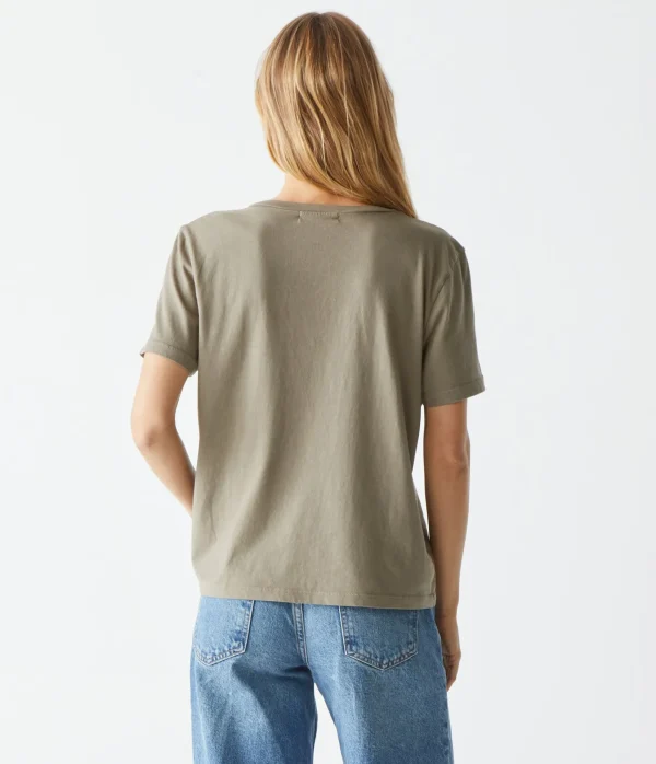Michael Stars Daria V-Neck Tee- T-Shirts | Daily T-Shirts