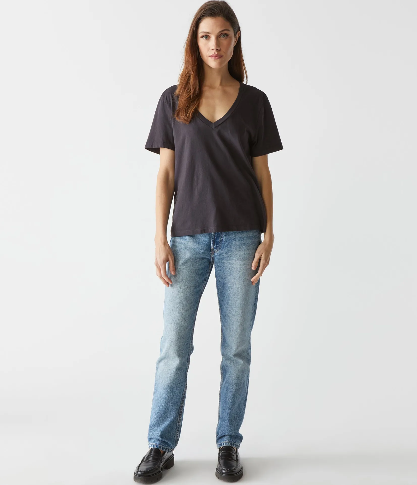 daria_vneck_tee_37.webp Michael Stars Daria V-Neck Tee- T-Shirts | Daily T-Shirts