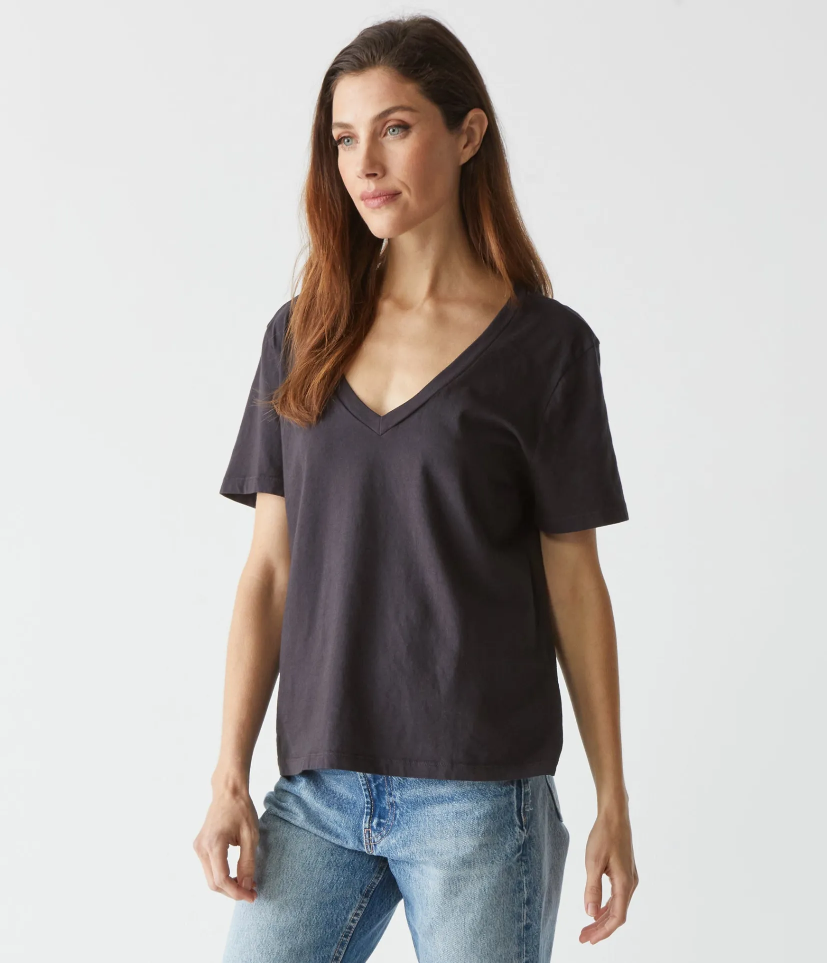 daria_vneck_tee_38.webp Michael Stars Daria V-Neck Tee- T-Shirts | Daily T-Shirts