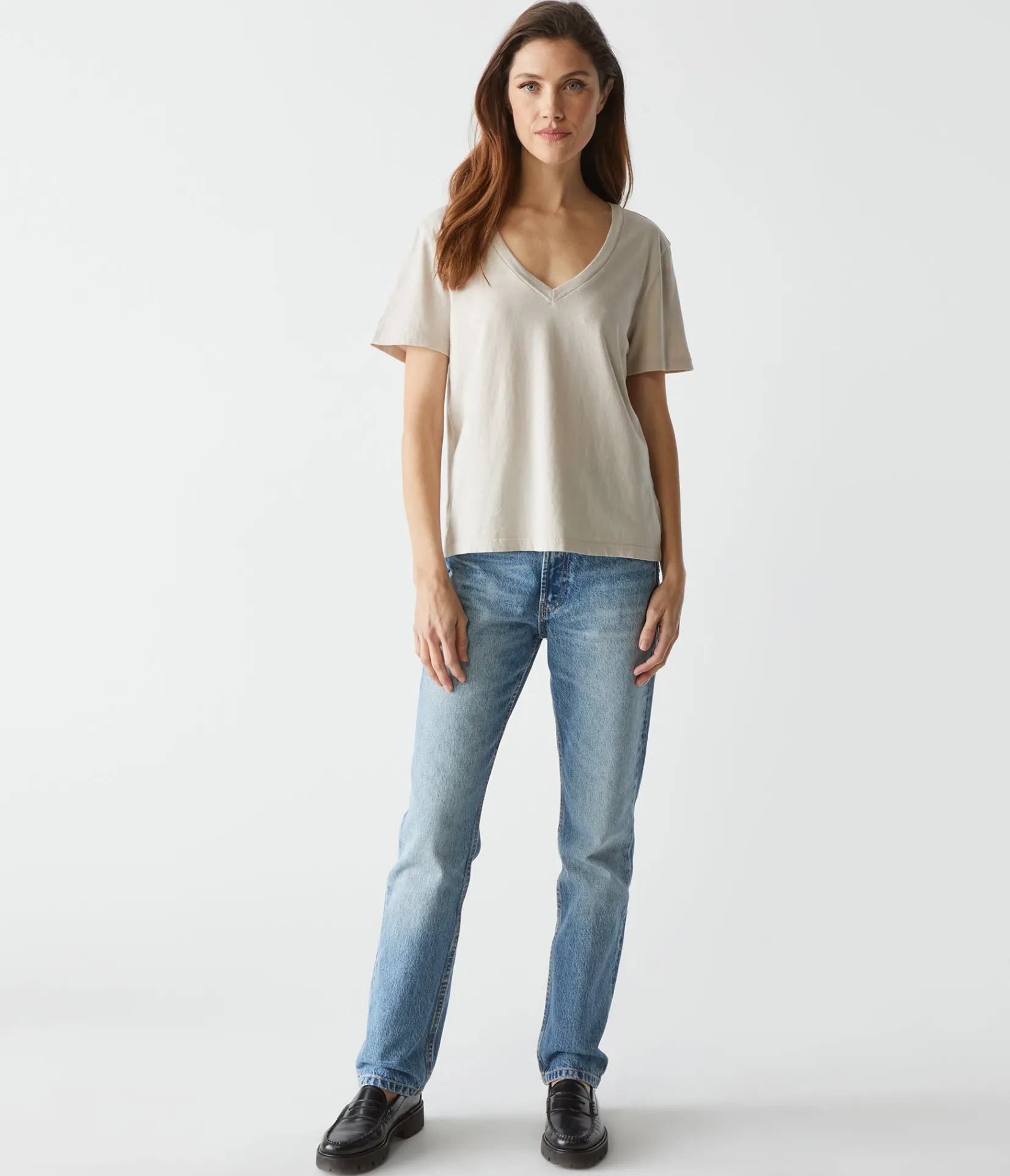 daria_vneck_tee_5.webp Michael Stars Daria V-Neck Tee- T-Shirts | Daily T-Shirts