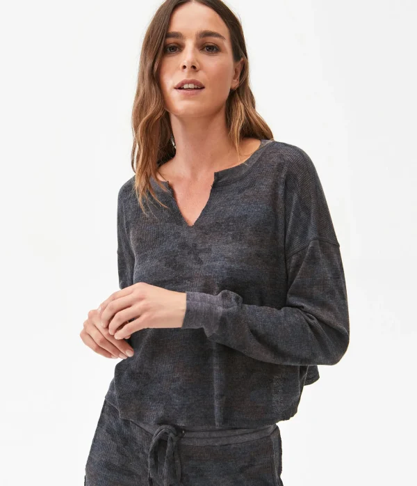 Michael Stars Delia Camo Thermal- T-Shirts | Loungewear