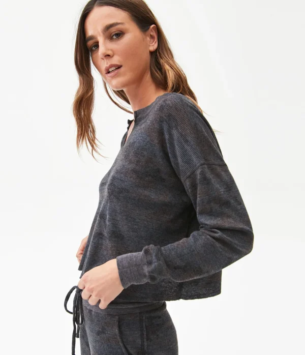 Michael Stars Delia Camo Thermal- T-Shirts | Loungewear