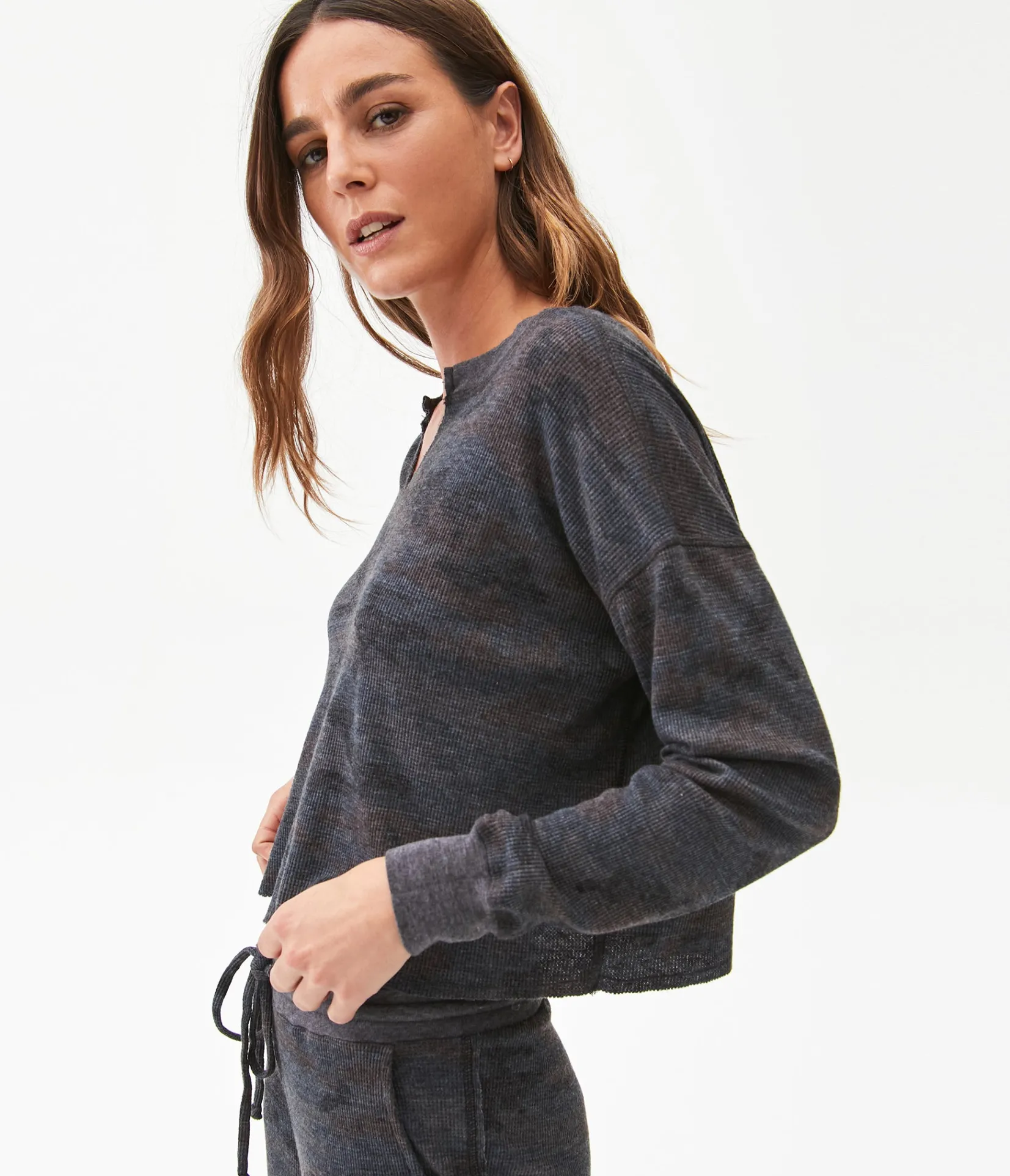 delia_camo_thermal_12.webp Michael Stars Delia Camo Thermal- T-Shirts | Loungewear