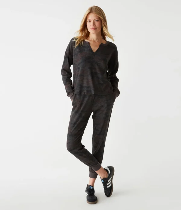 Michael Stars Delia Camo Thermal- T-Shirts | Loungewear