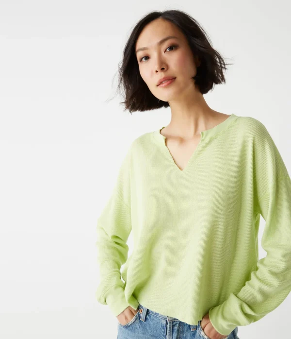 Michael Stars Delia Thermal Tee- T-Shirts | Loungewear