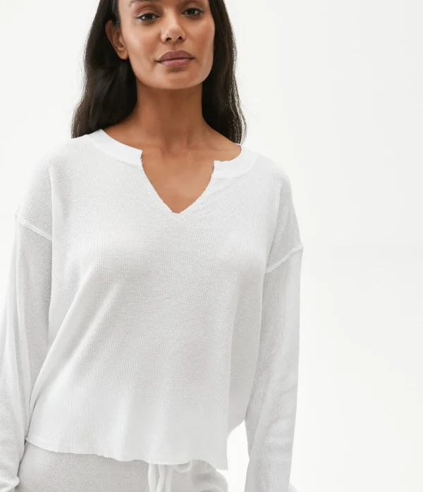 Michael Stars Delia Thermal Tee- T-Shirts | Loungewear