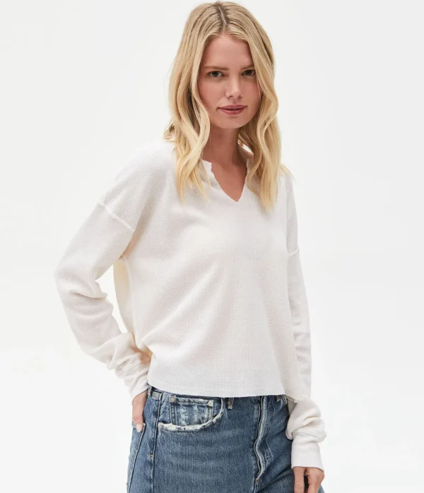 Michael Stars Delia Thermal Tee- T-Shirts | Loungewear