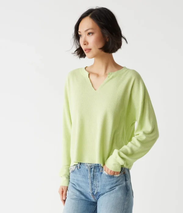 Michael Stars Delia Thermal Tee- T-Shirts | Loungewear