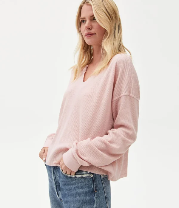 Michael Stars Delia Thermal Tee- T-Shirts | Loungewear