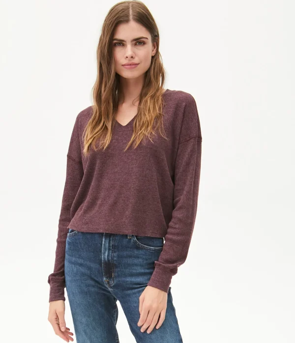 Michael Stars Delia Thermal Tee- T-Shirts | Loungewear