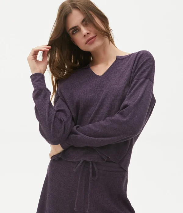 Michael Stars Delia Thermal Tee- T-Shirts | Loungewear