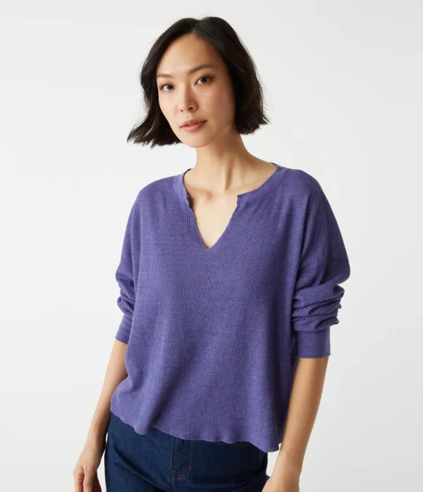 Michael Stars Delia Thermal Tee- T-Shirts | Loungewear